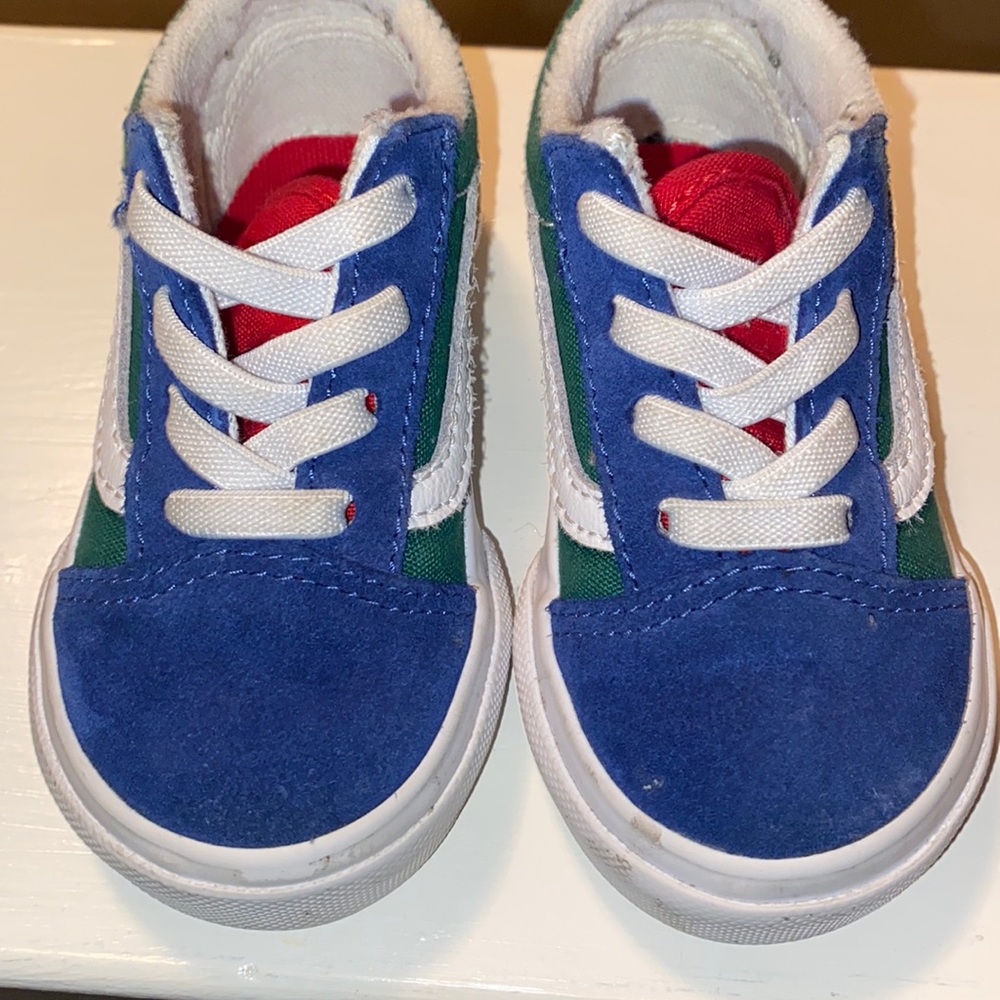 Baby boy colorful vans sneakers